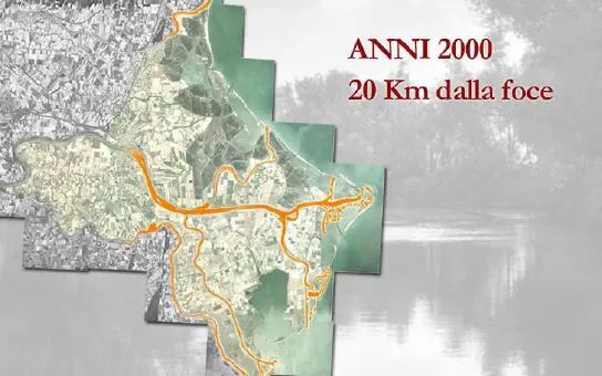 Risalita del cuneo salino nel Po di Goro negli anni 2000, 20 km dalla foce